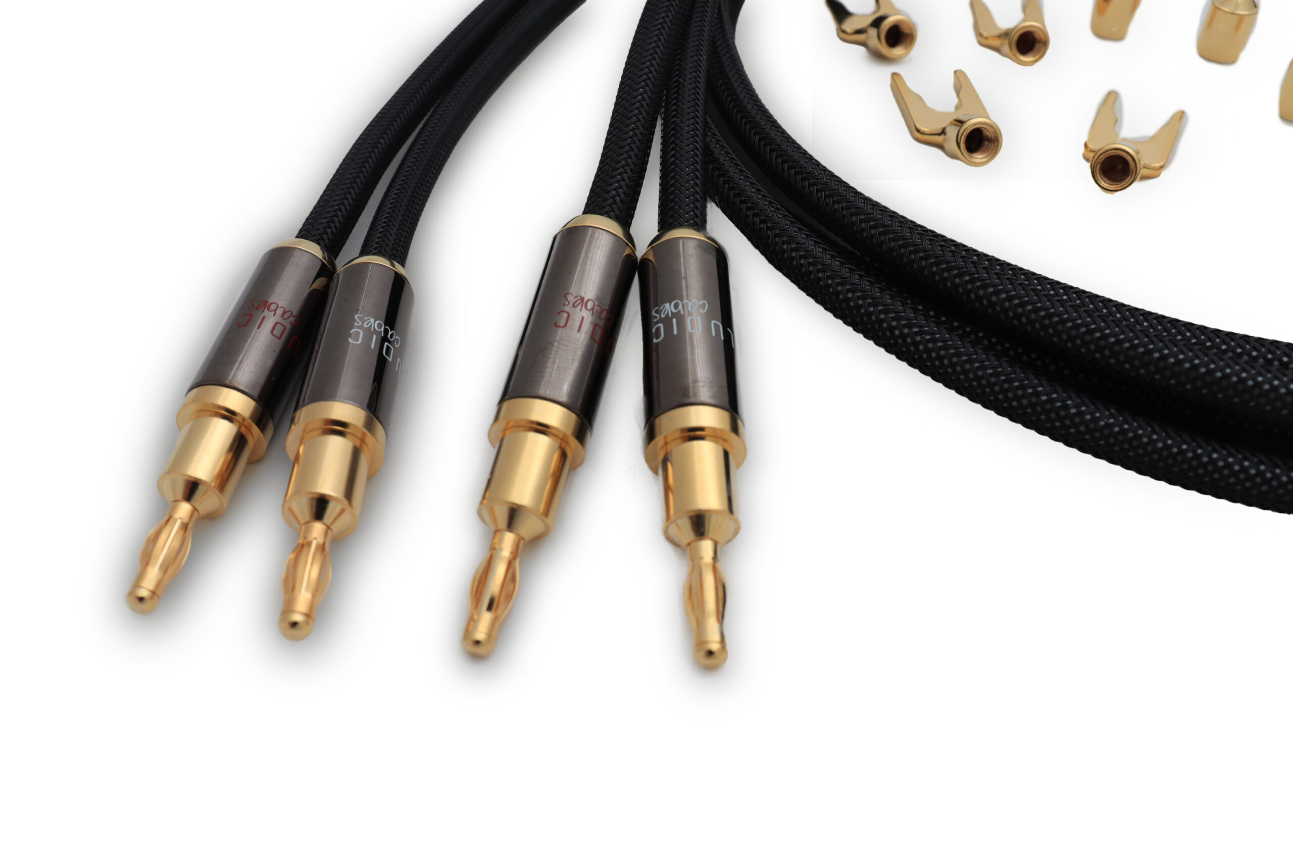 Hera loudspeakercable set (2pcs) - Ludic Audio manufacturer in Europe for  Audio accessoires